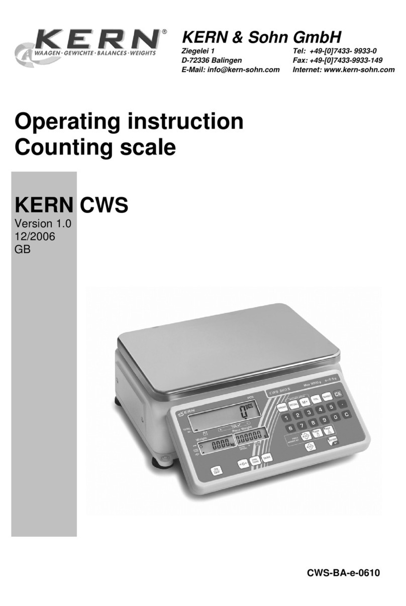 KERN CWS Manual de usuario