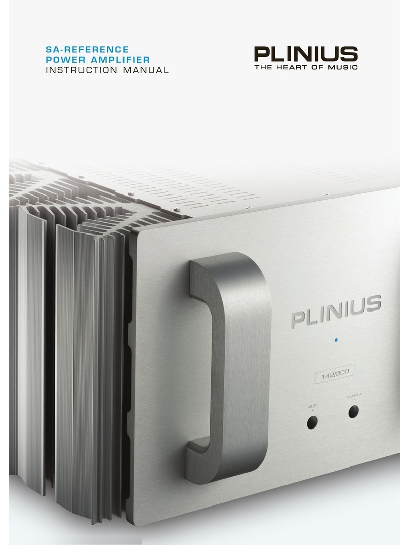 Plinius SA reference Manual de usuario