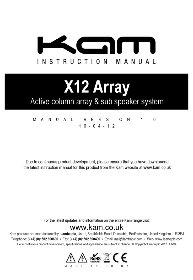 KAM X12 Array Manual de usuario
