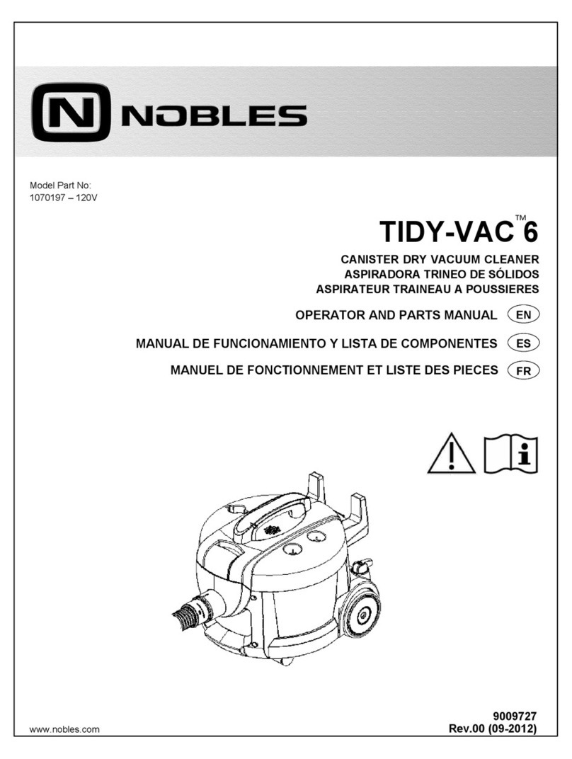 Nobles TIDY-VAC 6 Manual del producto