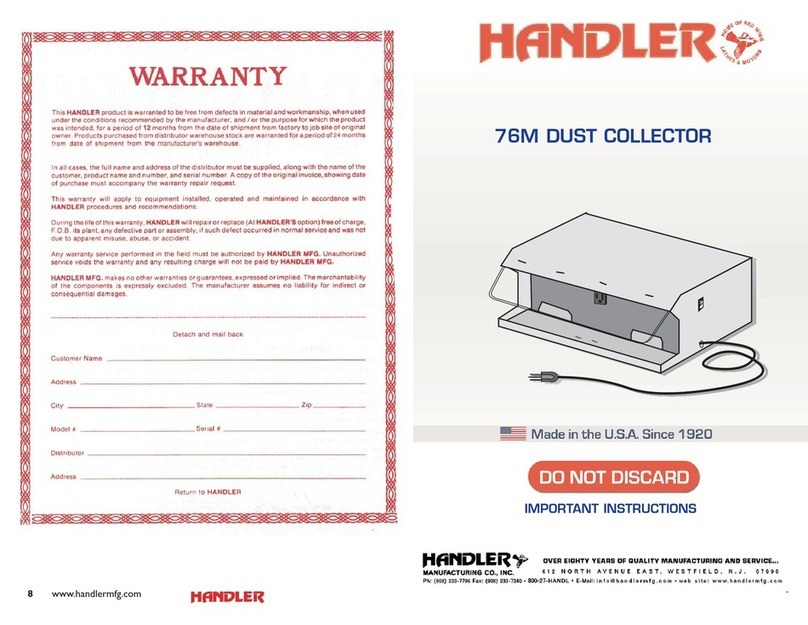 Handler 76M Manual de instrucciones de instalación