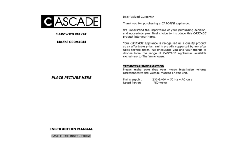 Cascade CE093SM Manual de usuario