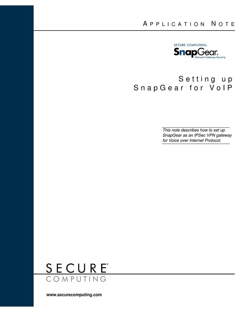 Secure Computing SnapGear Instrucciones de instalación y funcionamiento