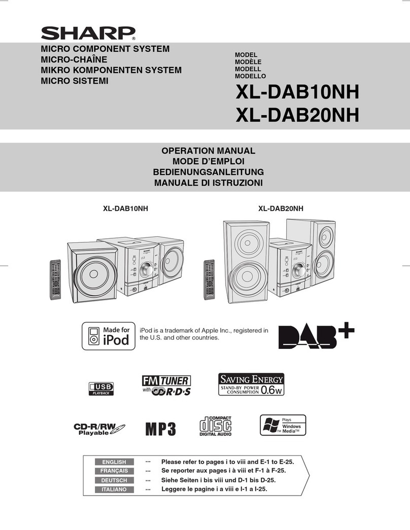 Sharp XL-DAB10NH Manual de usuario