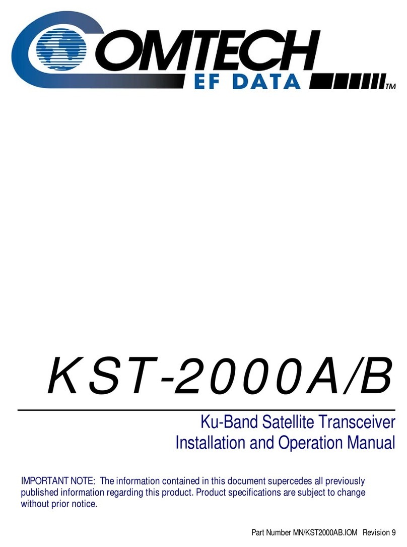 Comtech EF Data KST-2000B Manual de usuario