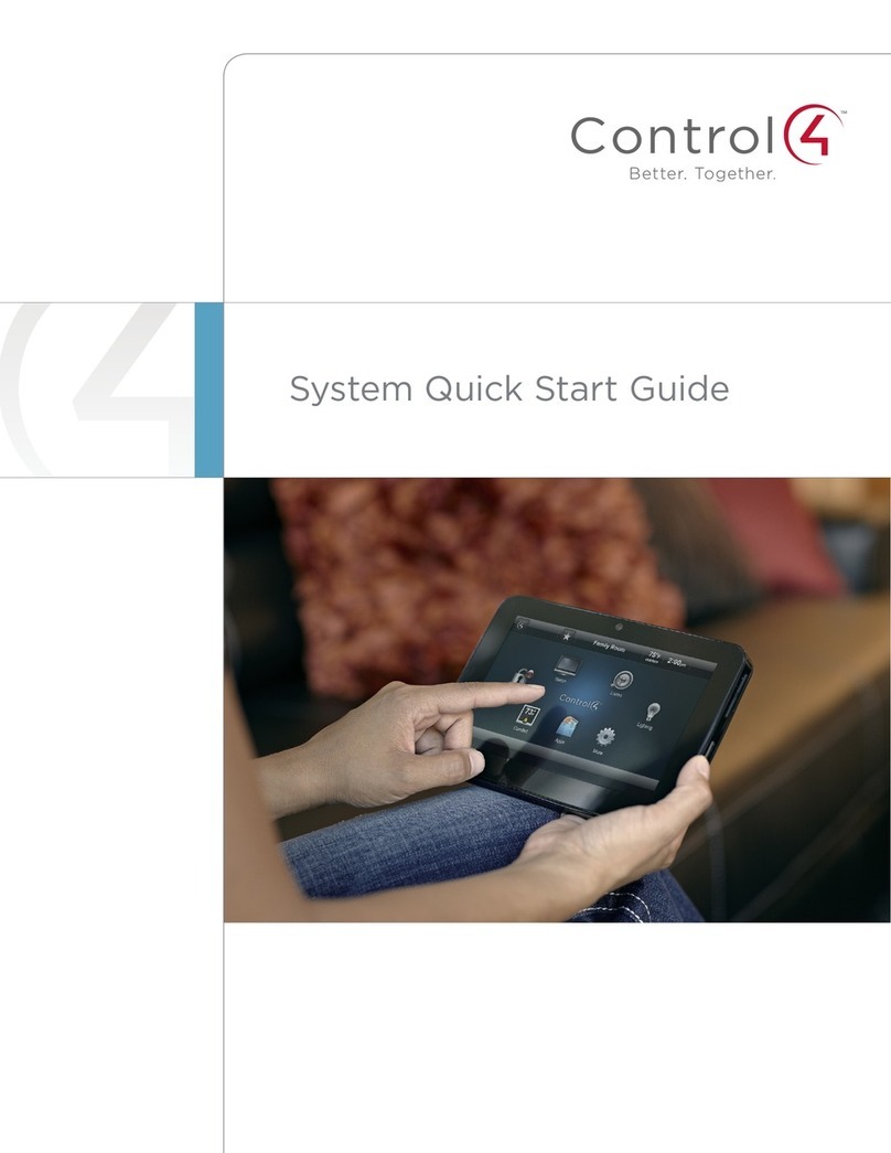 Contro l4 Control4 Smart Home Manual de usuario