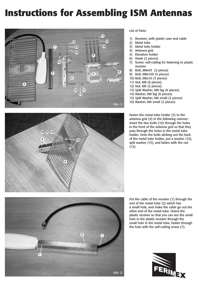 Ferimex ISM Antennas Manual de usuario