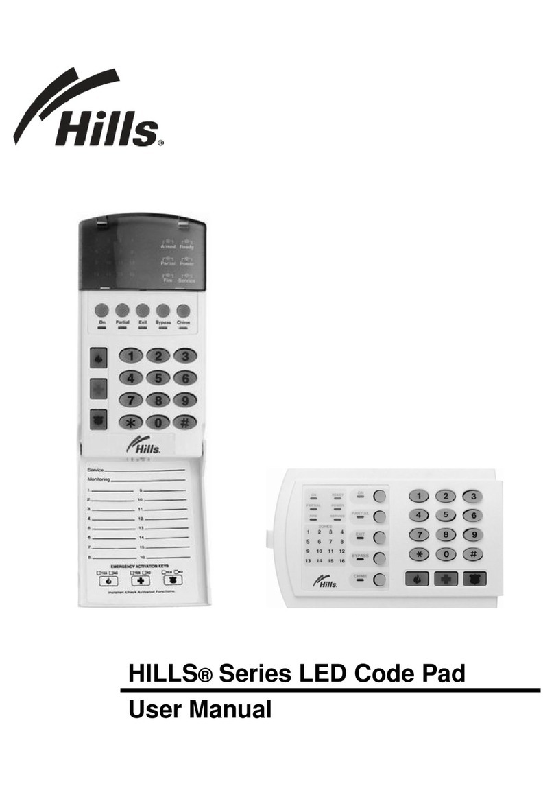 Hills Series LCD Code Pad Manual de usuario