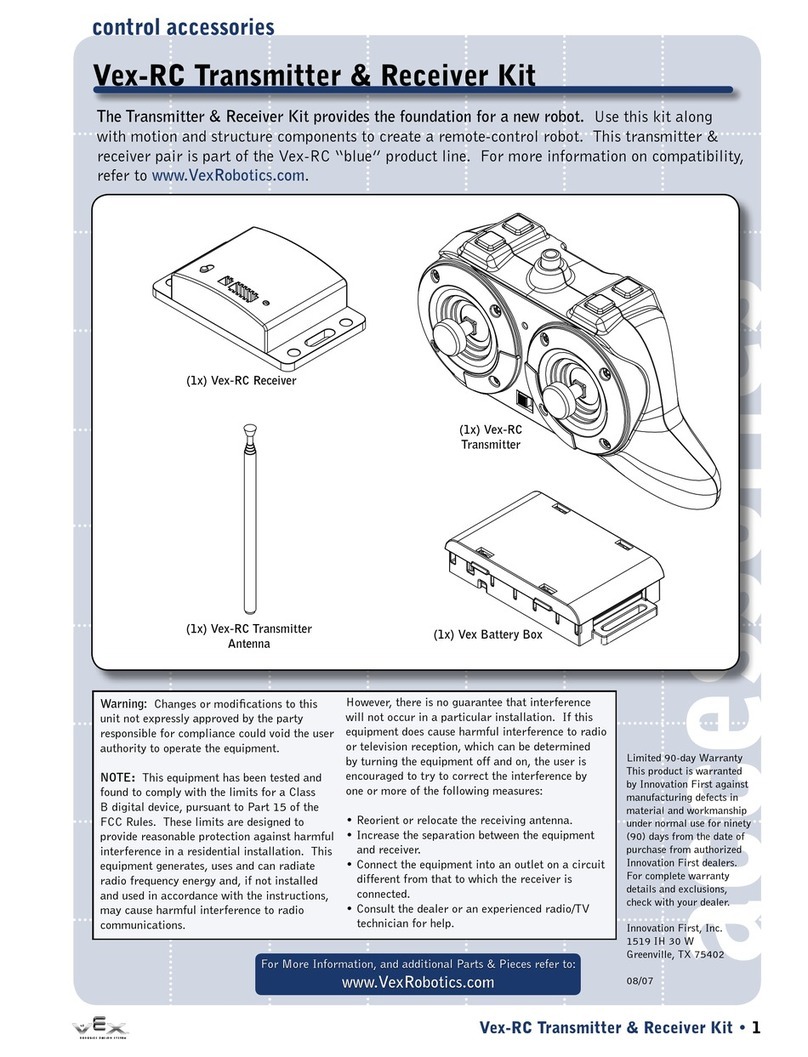 Vex Vex-RC Transmitter & Receiver Kit Manual de usuario