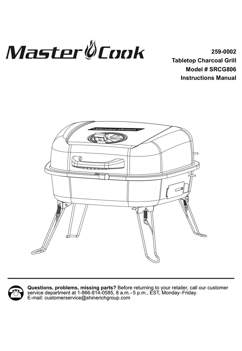 Master cook SRCG806 Manual de usuario