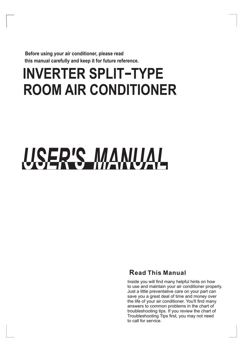 Midea INVERTER SPLIT TYPE ROOM AIR CONDITIONER Manual de usuario