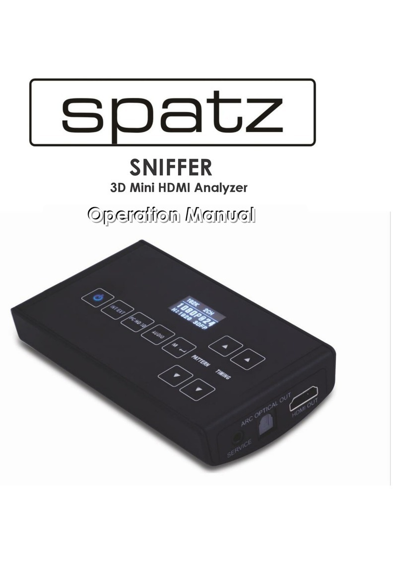 Spatz Sniffer Manual de usuario
