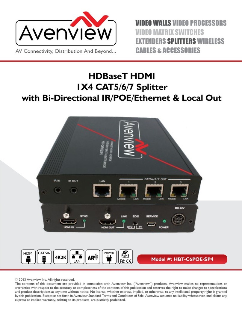Avenview HBT-C6POE-SP4 Manual de usuario