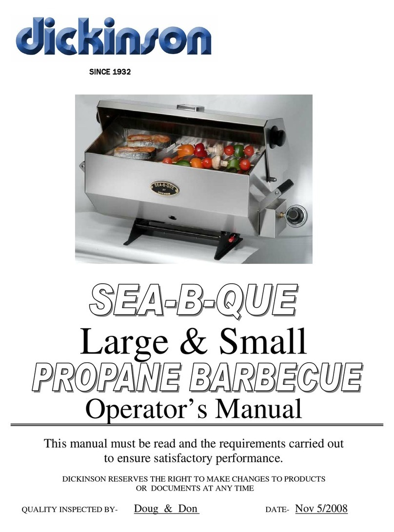 Dickinson SEA-B-QUE LARGE Manual de usuario
