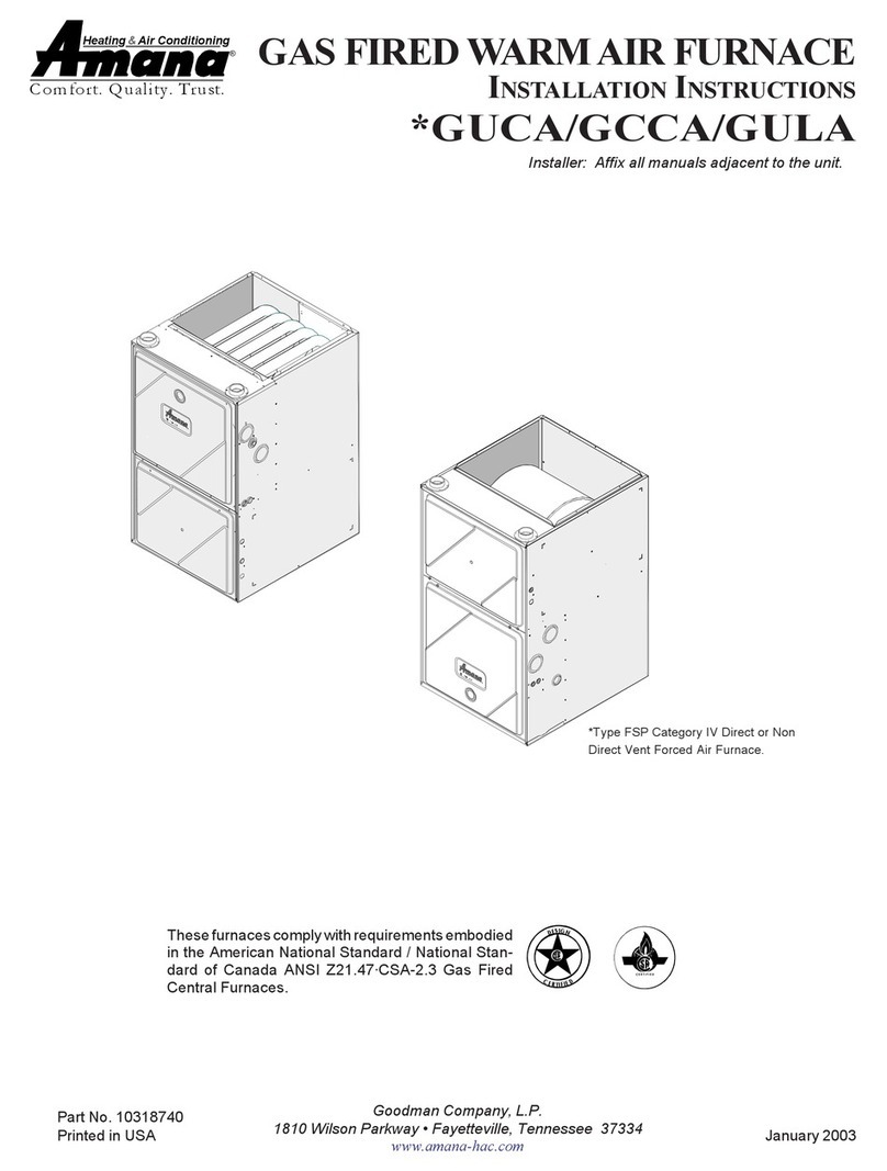 Amana GUCA Manual de usuario