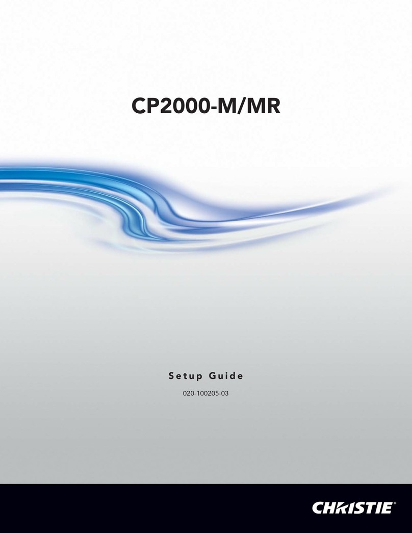 Christie CP2000-M Manual de usuario