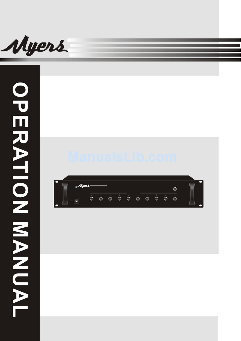 MYERS M-6217 Manual de usuario