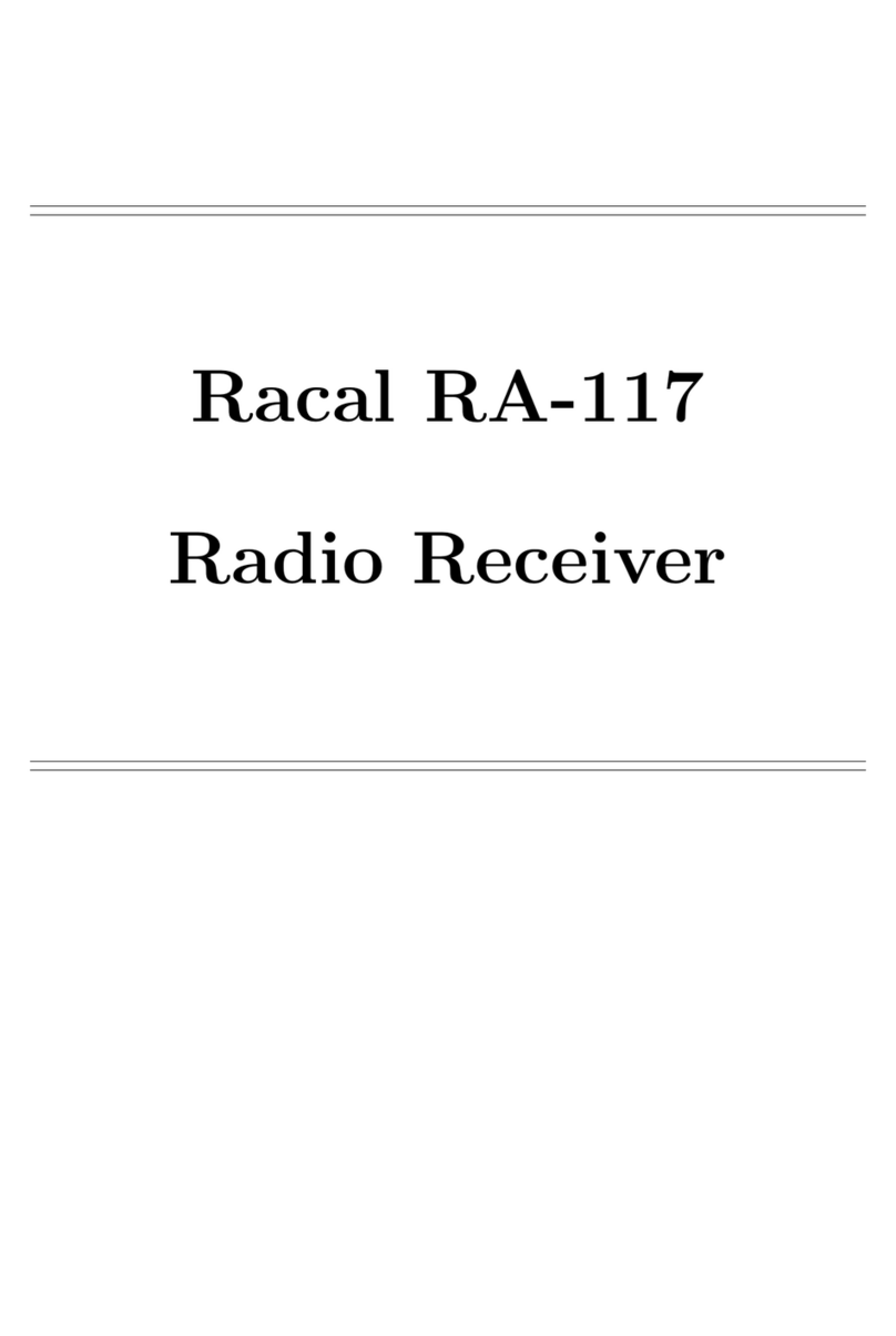 Racal Instruments RA-117 Manual de usuario