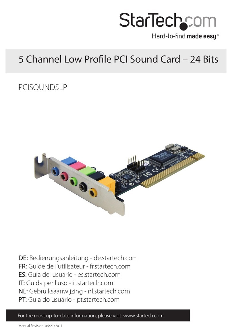 StarTech.com PCISOUND5LP Manual de usuario