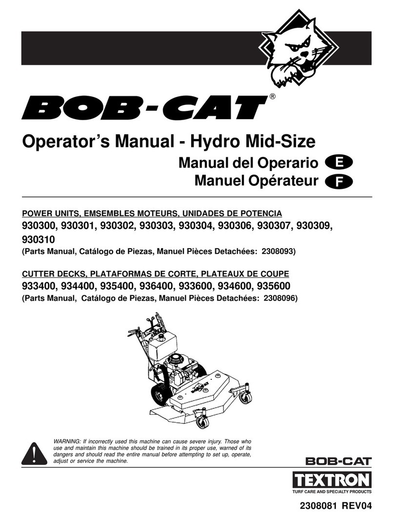 Textron Bob-Cat Manual de usuario