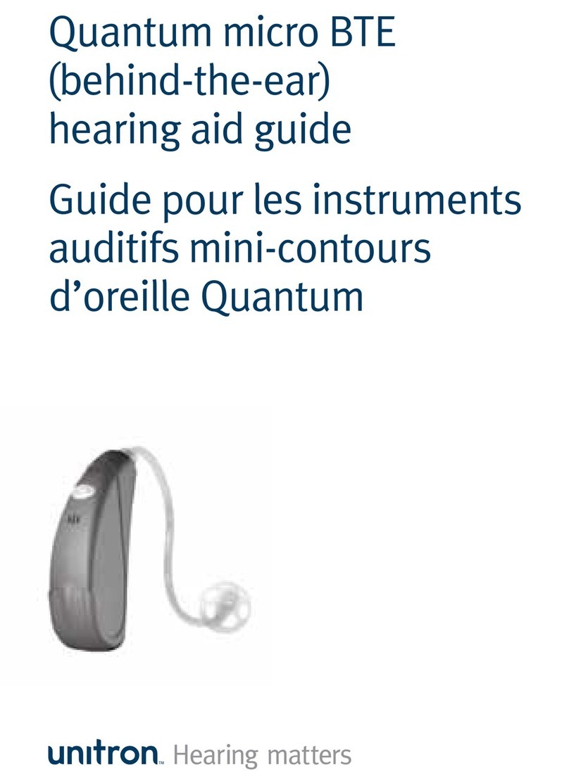 Unitron Quantum micro BTE Manual de usuario
