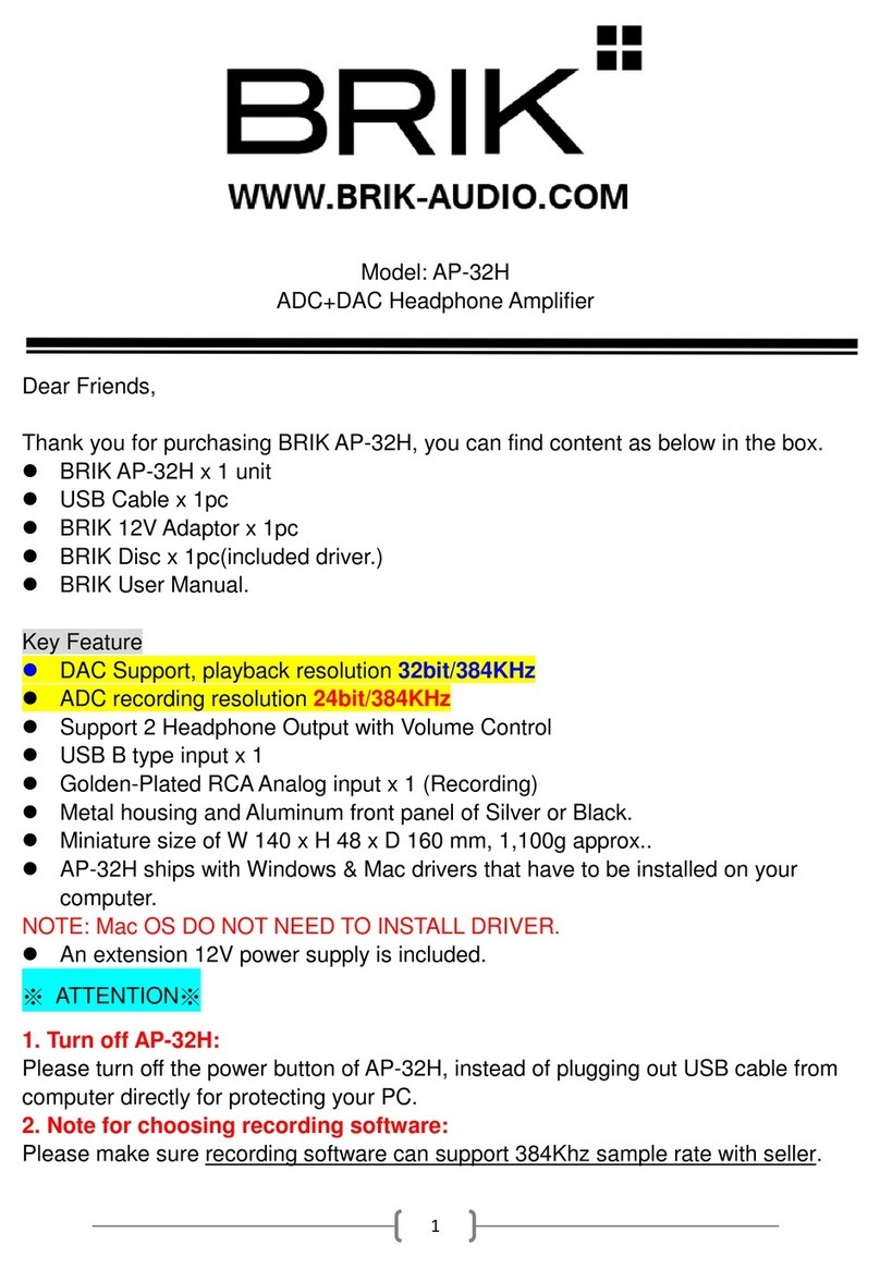 Brik AP-32H Manual de usuario