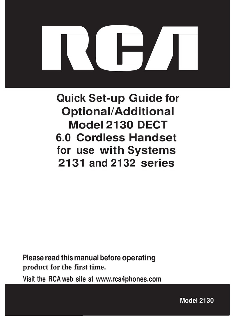 RCA 2130 DECT Manual de usuario