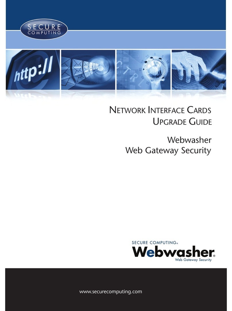Secure Computing NETWORK INTERFACE CARDS Manual de usuario