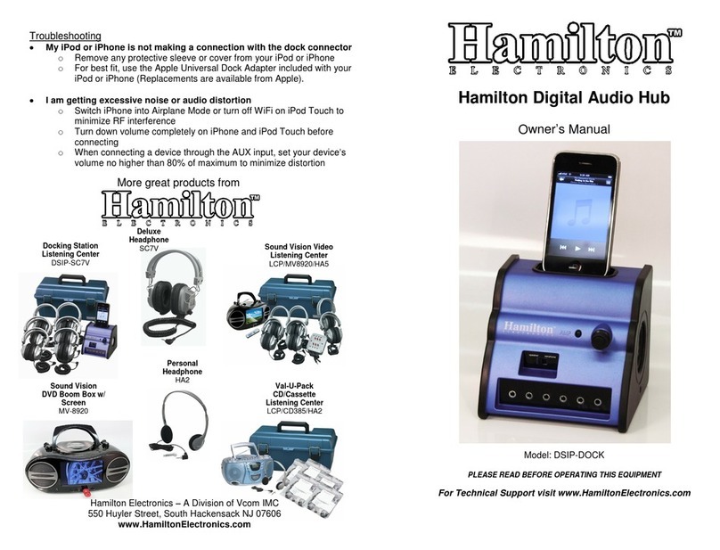 Hamilton DSIP-DOCK Manual de usuario