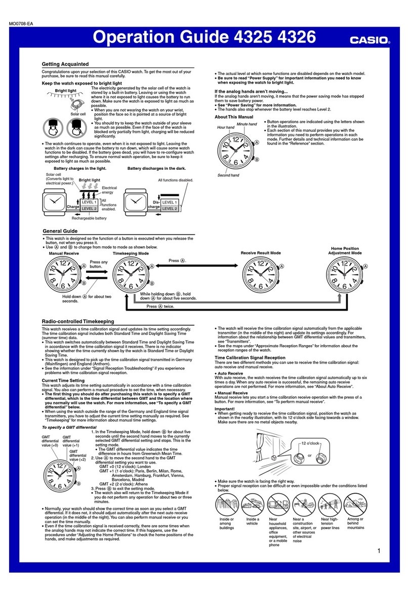Casio 4325 Manual de usuario Casio 4325 Manual de usuario