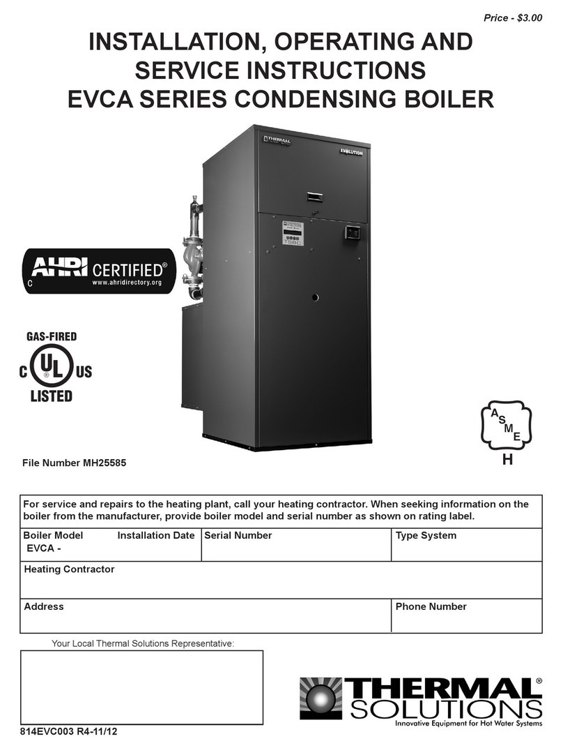 Thermal Solutions EVCA SERIES Manual de servicio Thermal Solutions EVCA SERIES Manual de servicio