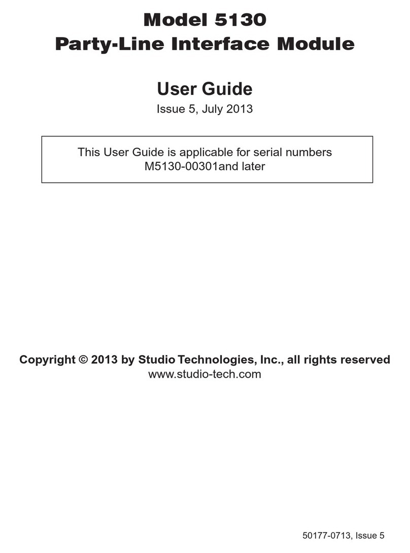 Studio Technologies 5130 Manual de usuario