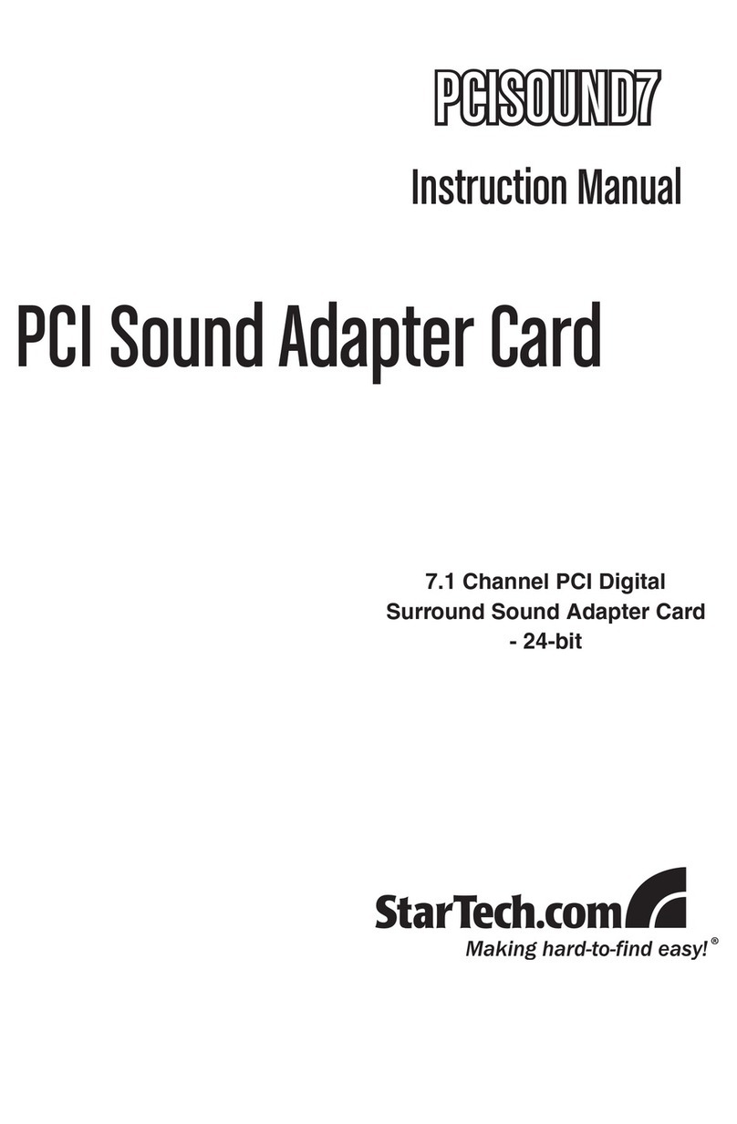 StarTech.com PCISOUND7 Manual de usuario