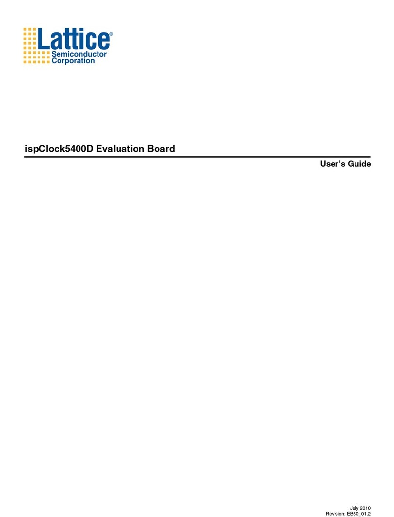 Lattice Semiconductor ispClock5400D Manual de usuario Lattice Semiconductor ispClock5400D Manual de usuario