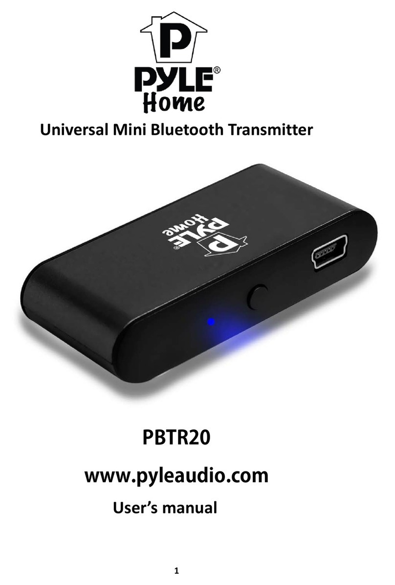 Pyle PBTR20 Manual de usuario