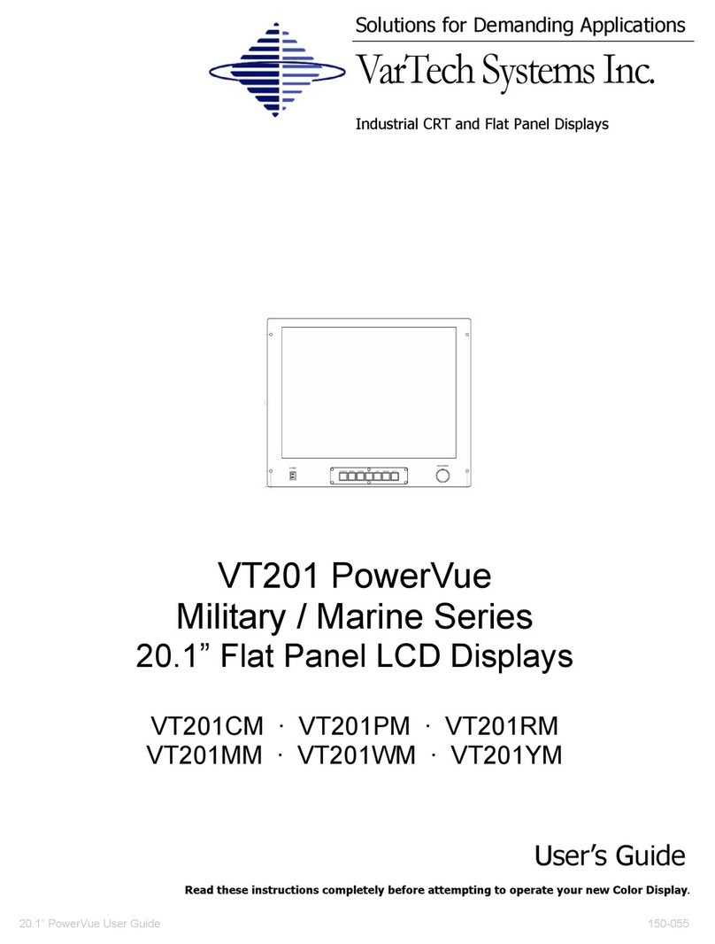 VarTech Systems VT201CM Manual de usuario