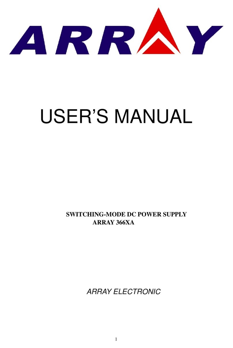 Array electronic 366XA Manual de usuario