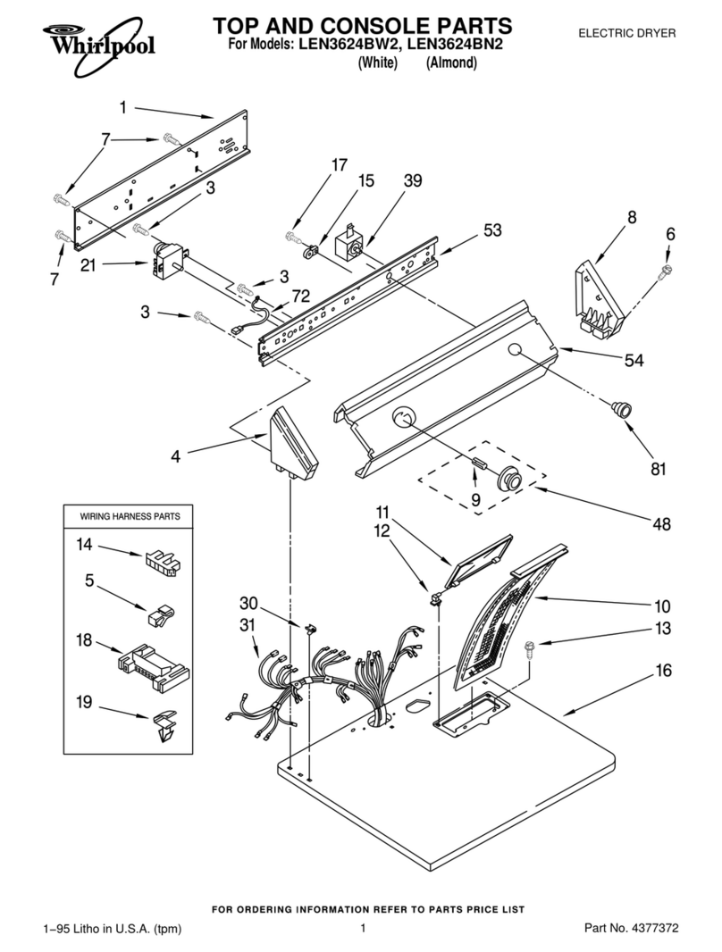 Whirlpool LEN3624BW2 Manual de usuario
