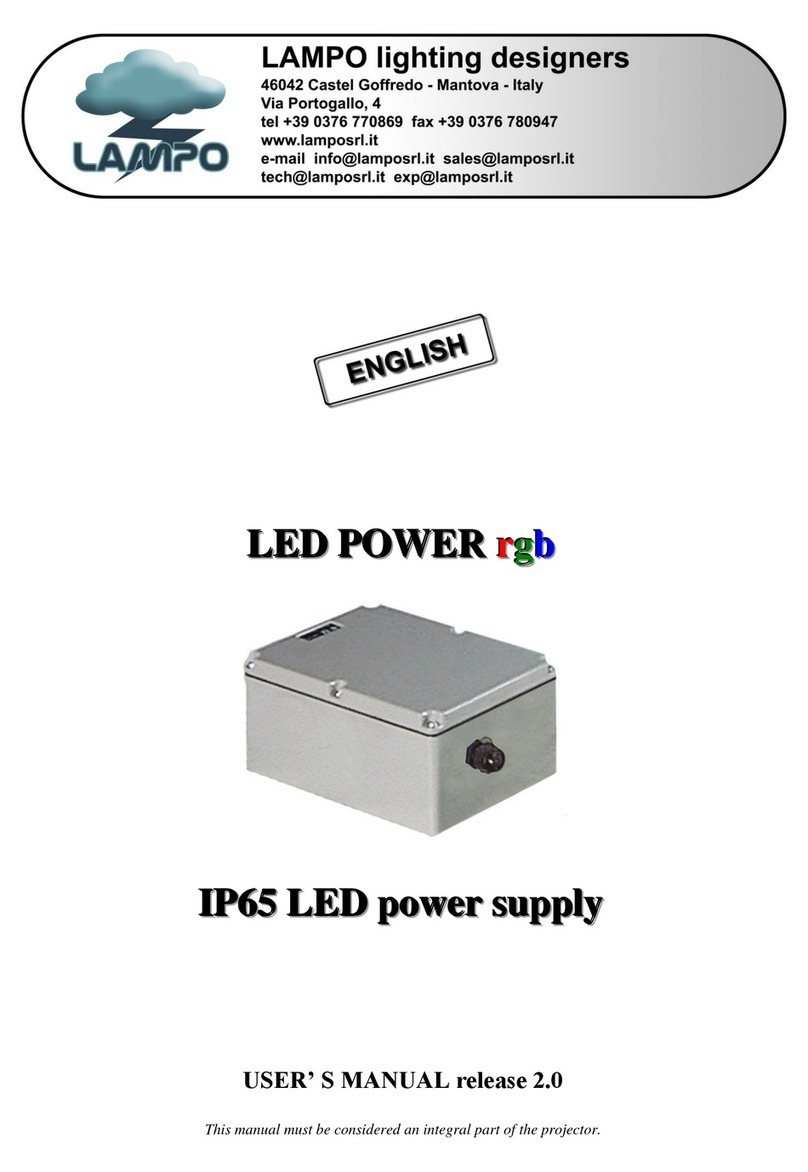 Lampo IP65 Manual de usuario