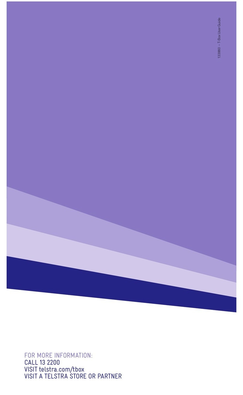Telstra T-BOX Manual de usuario
