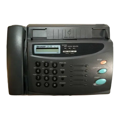 Sharp UX-178 Manual de usuario