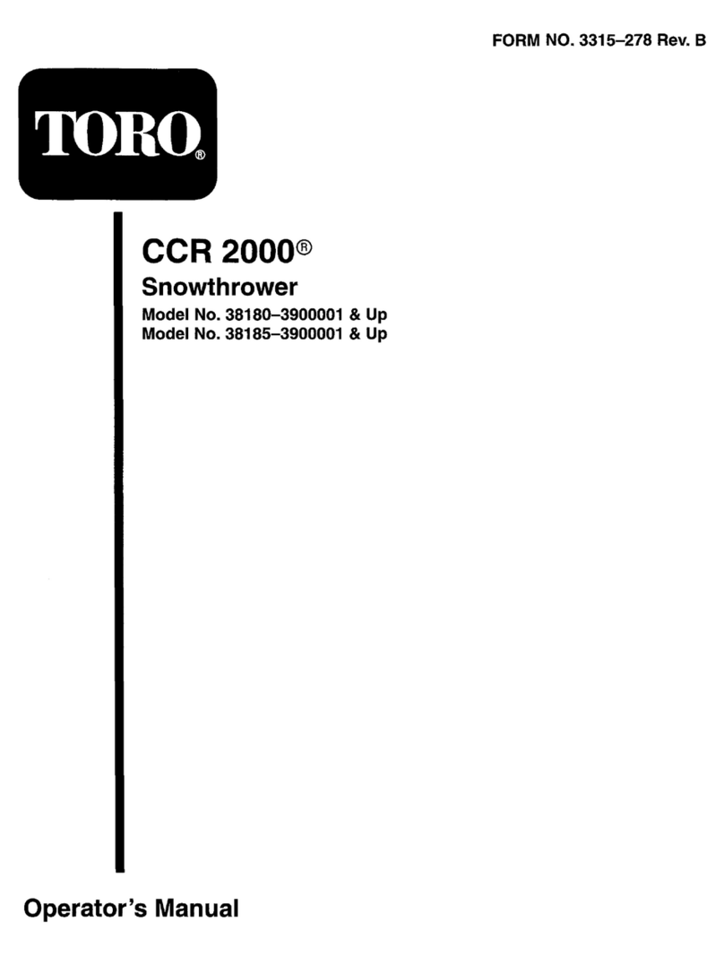 Toro CCR 2000 Manual de usuario