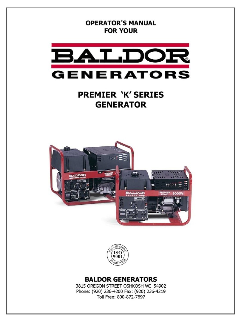 Baldor Premier 'K' Manual de usuario