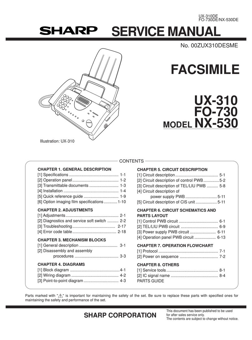Sharp UX-310 Manual de usuario