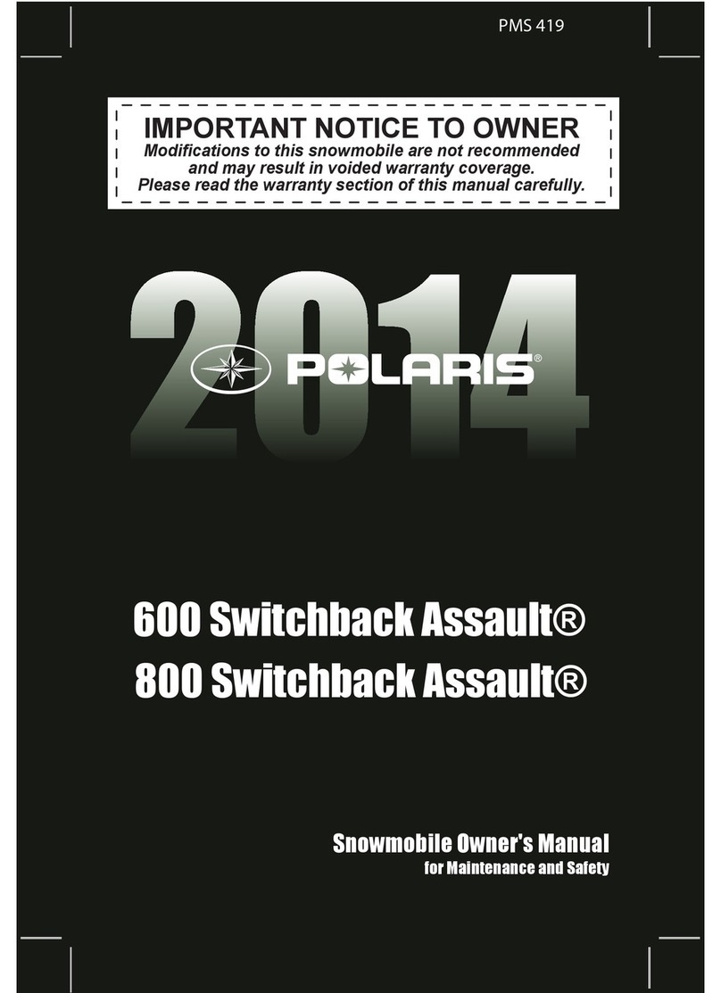 Polaris 600 Switchback Assault Manual de usuario