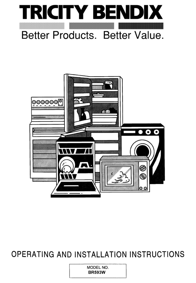 Tricity Bendix BR593W Manual de usuario