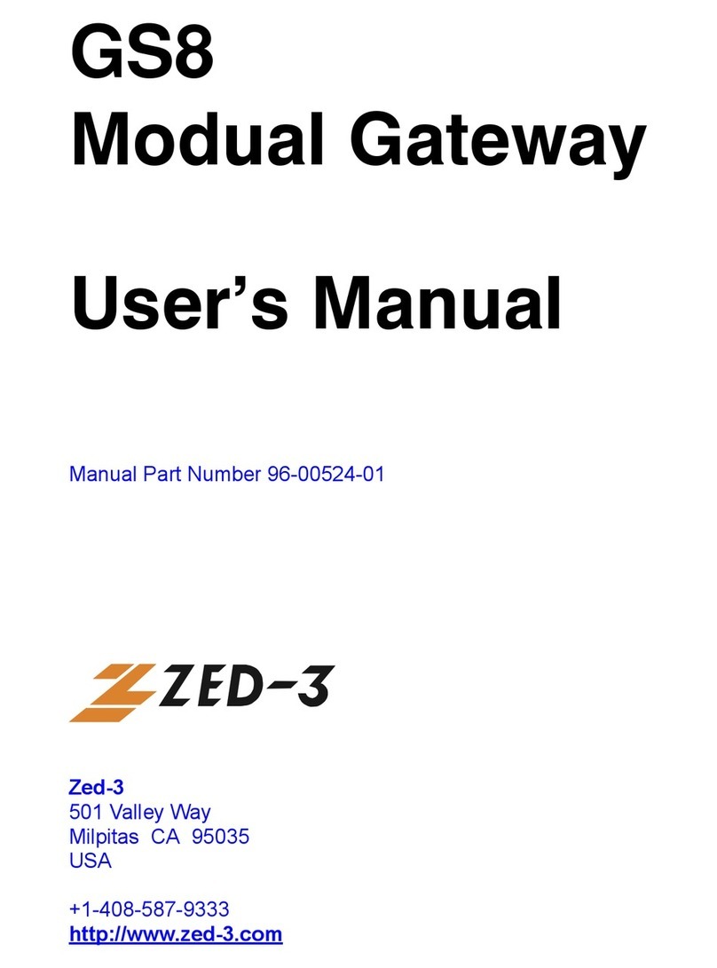 Zed-3 GS8 Manual de usuario
