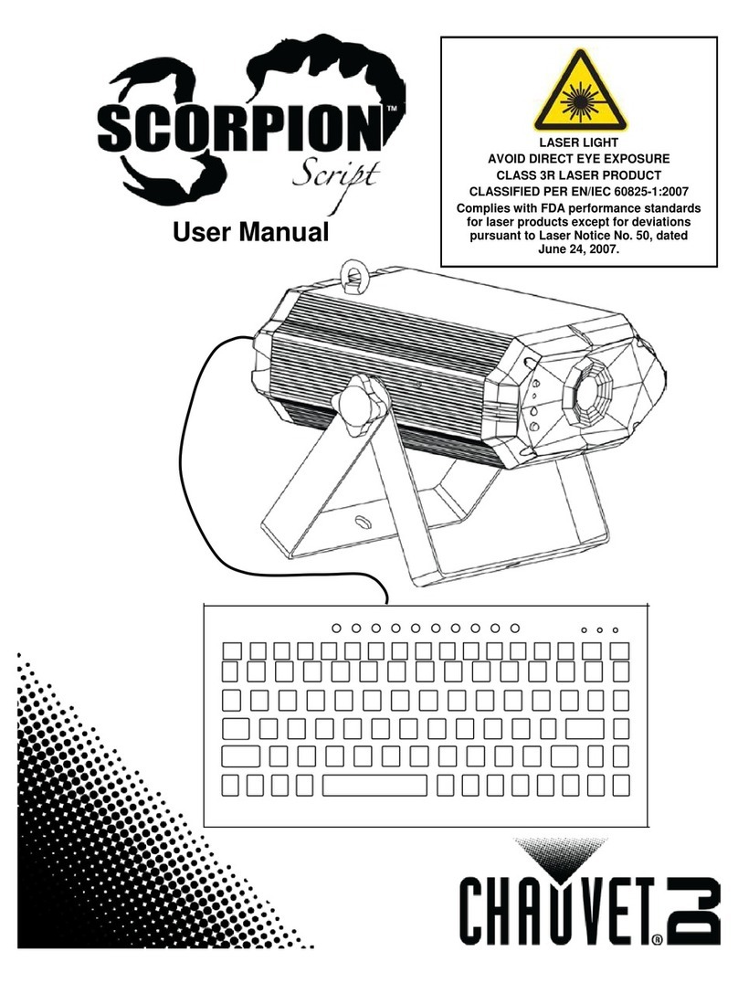 Chauvet Scorpion Script Manual de usuario