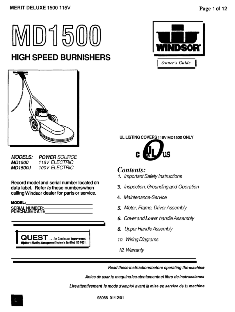Windsor MD1500 Manual de usuario