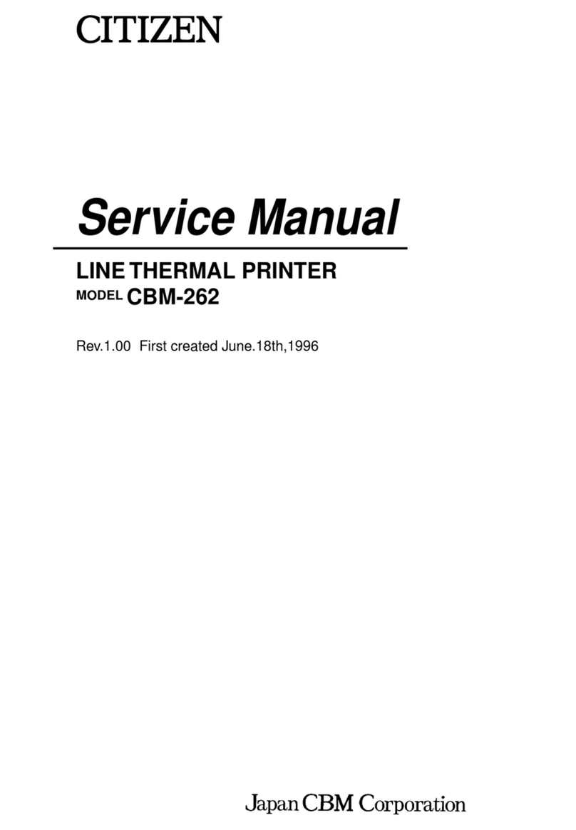 Citizen CBM-262 Type II Manual de usuario